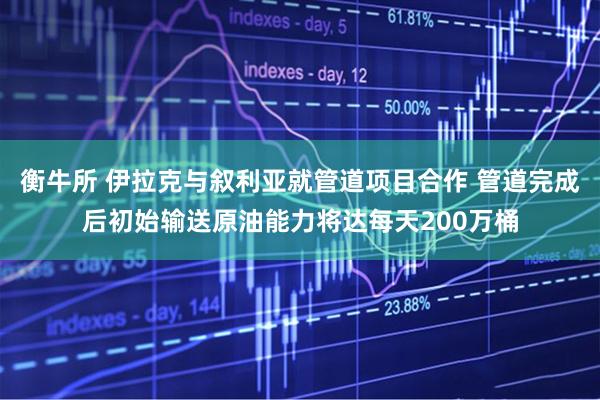 衡牛所 伊拉克与叙利亚就管道项目合作 管道完成后初始输送原油能力将达每天200万桶